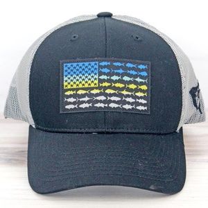 USA Fish Flag Mesh Cap